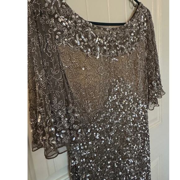 Anthropologie x BHLDN Helen Silver Sequence Dress 12 - Picture 10 of 10